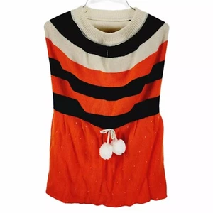 Frisco POM POM Bow Sweater Dress Knit Dog Shirt Knit Acrylic 3X XXXL New - Picture 1 of 5