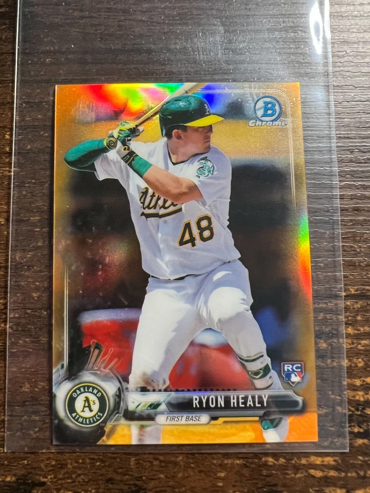 A121,377 - 2017 Bowman Chrome Mini Orange Refractors #35 Ryon Healy/25 - Image 1 of 1