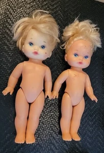 LIL MISS MAGIC HAIR Herz auf der Wange, 2 Vintage Puppen, keine Kleidung Mattel 1988, c Bilder - Bild 1 von 11