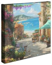 Thomas Kinkade Studios Italian Cafe 14 x 14 Canvas Wrap