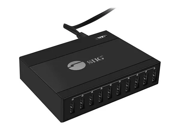 SIIG Ultra-Compact 10-Port USB Rapid Charger - 60W - Image 1 of 1