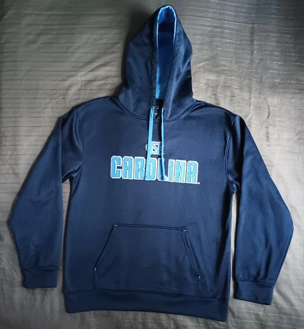 North Carolina Tar Heels Champion Hoodie Men's Medium Blue Embroidered Cover