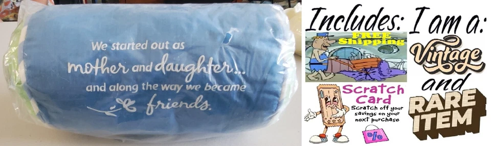 🆕с ярлыком и обернутой в пластик VNTG'98, редкая Hallmark 12 «длинный валик подушка + бонус - Изображение 1 из 4