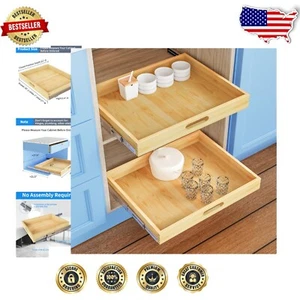 Versatile Organizer con Cassetto Scorrevole 27" W - Perfetto per Cucina e Dispensa - Foto 1 di 10