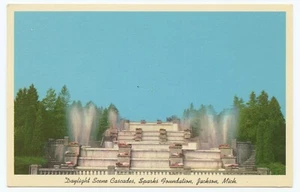 Cartolina Cascades Sparks Foundation Jackson Michigan - Foto 1 di 2
