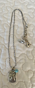 Brighton GUARDIAN ANGEL charm necklace preowned delicate chain