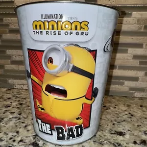 Minions The Rise of Gru Popcorn Metal Tin Bucket Exclusive - Picture 1 of 5