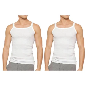 Holeproof 2 Pack All Season Waffle Knit Mens Singlet Tank Top Undergarment Vest - Picture 1 of 6