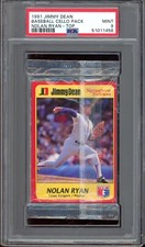 1991 Jimmy Dean Baseball Cello Pack Packs Baseball Nolan Ryan Top PSA 9