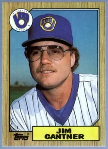 JIM GANTNER MILWAUKEE BREWERS GLOSSY SP 1987 TOPPS TIFFANY SET BREAK #108 - Picture 1 of 2