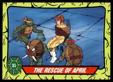 Topps Ireland  Teenage Mutant Hero Turtles (1990) The Rescue of April No. 31