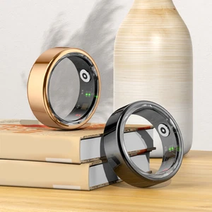 Smart Ring R02 Wasserdicht gemäß IP68 Sport-Herzfrequenzmessung Schwarz - Bild 1 von 14