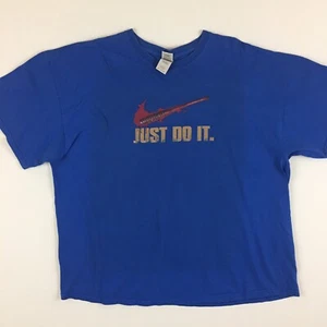 Nike Just Do It Royal Blue Vintage XXL Maglietta Uomo Manica Corta 0004 - Foto 1 di 11
