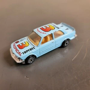 Vtg Yatming BMW 320i Diecast Toy Car No. 1029 Tropical (light blue) mfg Thailand - Picture 1 of 10