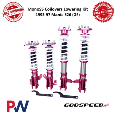Kit de descenso Godspeed MonoSS Coilover delantero y trasero para Mazda 626 1993-1997 Foto 1 de 4