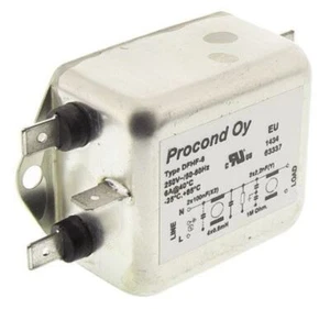 1 x RS Pro DFHF Series 6A 250 V ac 400Hz Chassis Mount RFI Filter, with Tab Term - Picture 1 of 2