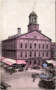 Fanueil Hall Revolutionary Landmark Boston Massachusetts 1900s Postcard UDB - Picture 1 of 2