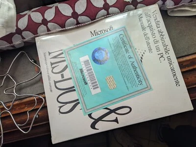 ⭐Microsoft Windows workgroup and MS-DOS Cerificate Boxed As New ⭐ - Immagine 1 di 2