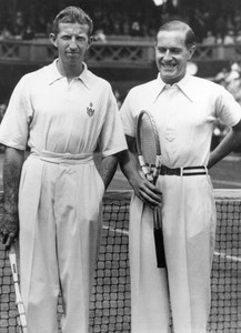 American tennis player Donald Budge and Gottfried von Cramm German- 1930s Photo
