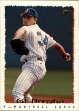 1995 Topps Montreal Expos Baseball Card #509 Gil Heredia