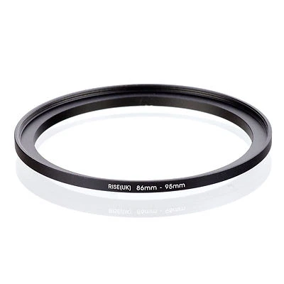 Camera 86mm Lens to 95mm Accessory Step Up Adapter Ring 86mm-95mm Black - Image 1 of 3
