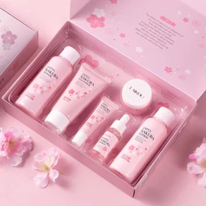 Skin Care Set JAPAN SAKURA Women Beauty Gift Sets Skin Care Kit with Cleanser - Picture 1 of 11