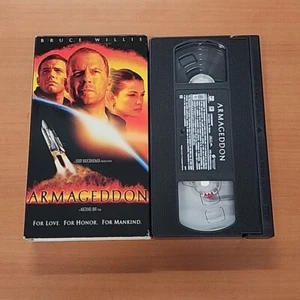 "ARMAGEDDON" VHS BRUCE WILLIS, BILLY BOB THORNTON, BEN AFFLECK, LIV TYLER. VG! - Picture 1 of 2