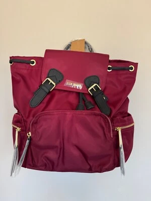 Bolso Mochila Steve Madden Nylon Rojo Vino Foto 1 de 4