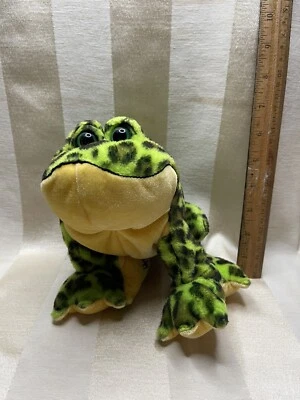 Ganz Webkinz Bullfrog Frog Plush Beanbag Stuffed Toy HM114 No Code 10 Inch - Image 1 of 3