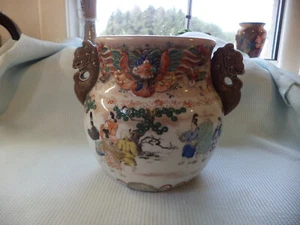 Large Antique Hand Painted Chinese Bowl - Picture 1 of 14