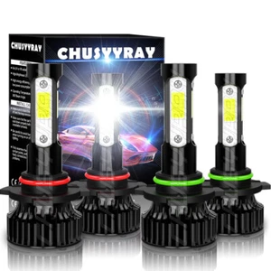 LED Headlight For Mack CXN613 CXU613 CT713 GU813,High Low Light Bulbs Kit,Qty 4 - Picture 1 of 12