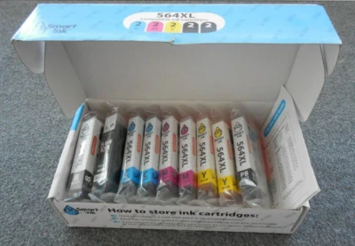 9pcs 564XL Ink Cartridge for HP Photosmart 5510 7510 7525 Deskjet 3520 3522 3524 - Image 1 of 4