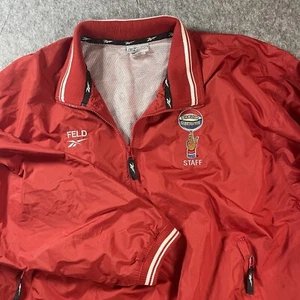 Vintage Reebok Harlem Globetrotters 1/2 Zip Red Windbreaker Gr. XL - Bild 1 von 13