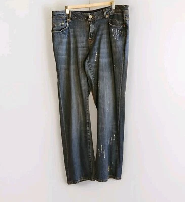 Jeans Seven 7 Edición Limitada Premium Denim Bling Estrás Talla 18 (38x31)  Foto 1 de 4