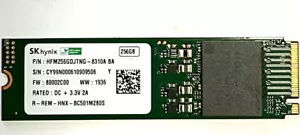 256GB SK Hynix HFM256GDJTNG-8310A PCIe Gen 3 NVME m.2 2280 6Gb/s SSD Drive - Picture 1 of 1