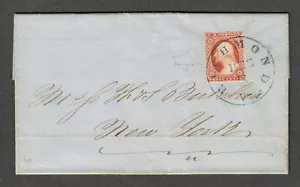 Cubierta US Sc#11a EOB Richmond VA, 4 márgenes, certificado Amonette, CV $700 - Imagen 1 de 3