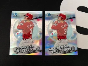 2021 Bowman Chrome Austin Hendrick 40-Man Futures Cincinnati #FMF-24 (2 Cards) - Bild 1 von 2