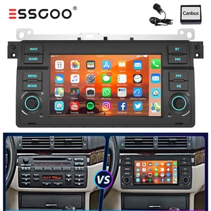 Android 14 Apple Carplay Autoradio GPS RDS WiFi Für BMW 3er E46 M3 Rover 75 MGZT - Bild 1 von 14