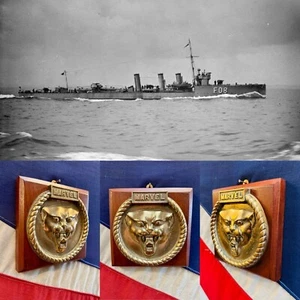 WW1 Bronze Royal Navy HMS Marvel Gun Tampion (Admiralty M-Class Destroyer) - Picture 1 of 5