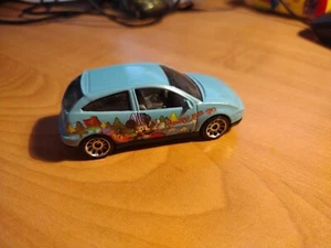 Mattel Auto Streichholzschachtel Disney Mickey Mouse Away We Go Ford Focus blau 1999 Vintage - Bild 1 von 5