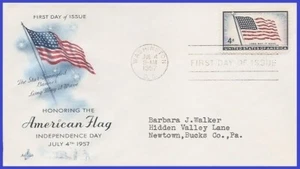 USA5 #1094 ADDR ARTCRAFT FDC Old Glory 48 estrellas - Imagen 1 de 1