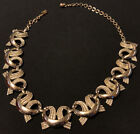 Vtg Signed Charel Silver Tone Adjustable Runway Statement Womens Necklace