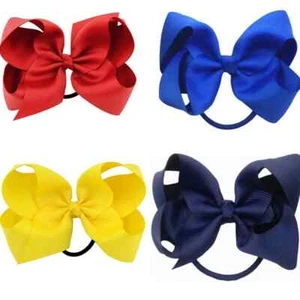 Grande 4 pulgadas niñas pelo moño fuerte grueso bobble escuela - Imagen 1 de 16