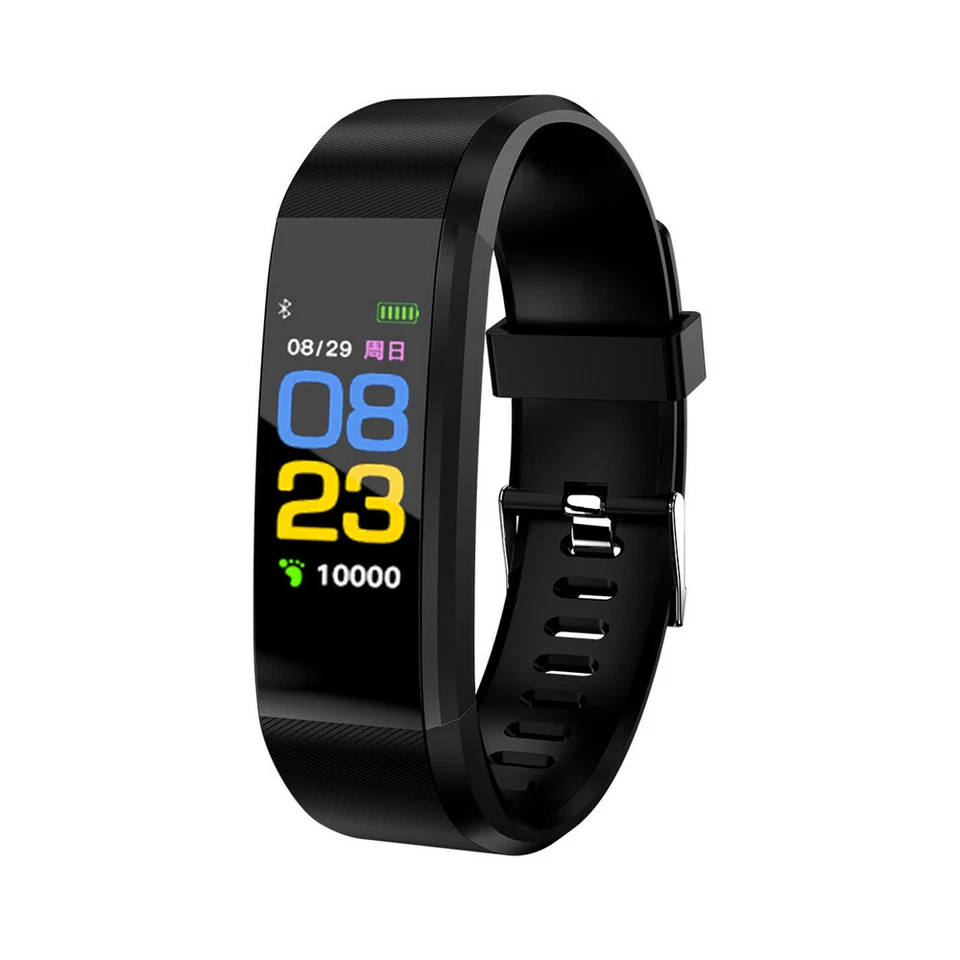 Bracelet Heart Rate Blood  Band Fitness Tracker Smartband Bluetooth Wristband - Image 1 of 4