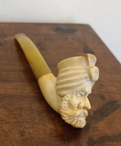 PIPA VINTAGE ANTICA: SCHIUMA - VOLTO DI UOMO CON ABITI TIPICI, meerschaum - Foto 1 di 5