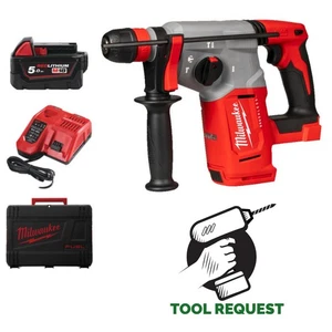 Milwaukee M18BLHX-501X 18v Brushless 4 Mode 26mm SDS-Plus Hammer, Fixtec Chuck - Picture 1 of 20