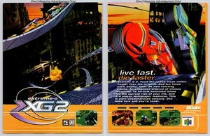 Extreme G 2 Futuristic Velocity Racing Nintendo 64 1998 2Page Advertisement - Picture 1 of 5