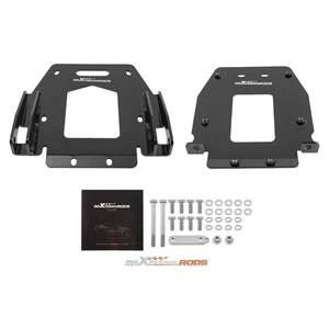 Black Plow Mount for Polaris RZR S4 900 2015-2018 Front Heavy Duty Steel UTV - Picture 1 of 12