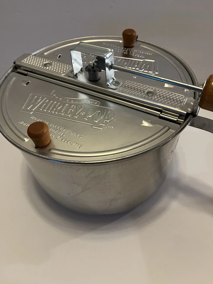 Manivela de mão de aço inoxidável The Genuine Whirley-Pop Pipoca Maker Popper - Imagem 1 de 4