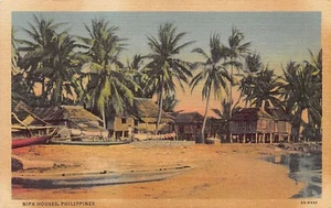 Philippines - Nipa houses - SEE SCANS FOR CONDITION - Ed. Philippines Educationa - Picture 1 of 2